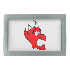 ひどく怒った悪魔 長方形ベルトバックル