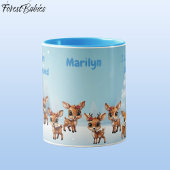 ひどく愛された、トナカイ、鹿、子鹿、雌鹿の恋人🦌 マグカップ