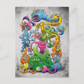 ひどく散らかった ポストカード (正面)