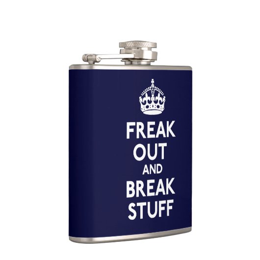 ひどく神経質にし、物を壊して下さい フラスク (右)