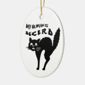 ひどく興奮した猫 セラミックオーナメント (左)