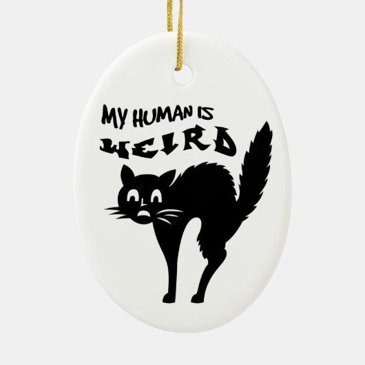 ひどく興奮した猫 セラミックオーナメント (裏面)