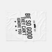 ひどく黒い フリースブランケット (正面(横))