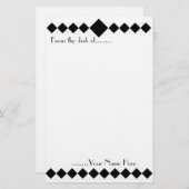 ひなアーガイル形 便箋 (正面/裏面)