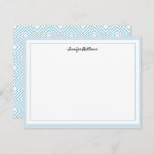 ひなパーソナライズされた形フラットカード |青 シーズンカード (正面/裏面)