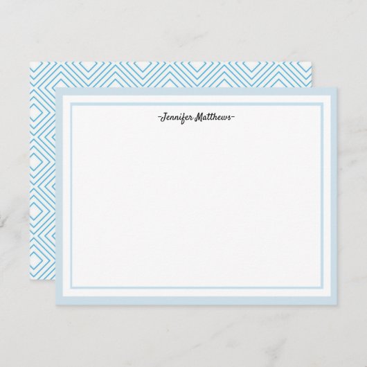 ひなパーソナライズされた形フラットカード |青 シーズンカード (正面/裏面)