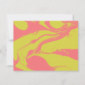 ひなパーソナライズされた形名ブライト抽象芸術レトロ ノートカード (裏面)