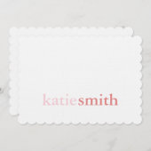 ひなパーソナライズされた形 | カスタムメモカード (正面/裏面)