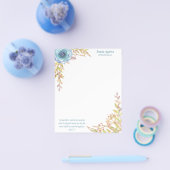 ひなパーソナライズされた形 |聖なる書物、 経典 |ほこりっぽい青 チラシ (シングル)