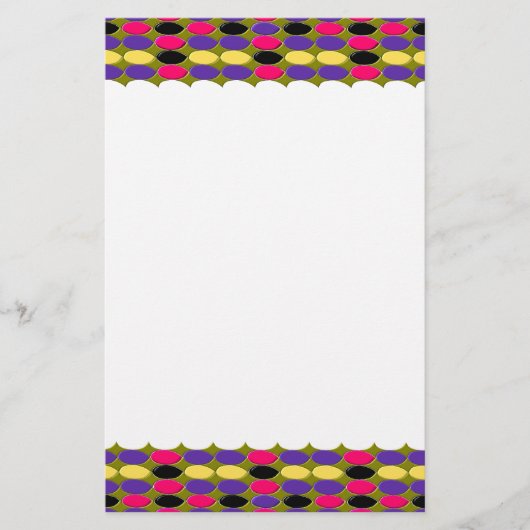 ひな形のスポットが多い 便箋 (正面)