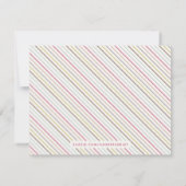 ひな形のデスクから – マゼンタ ノートカード (裏面)