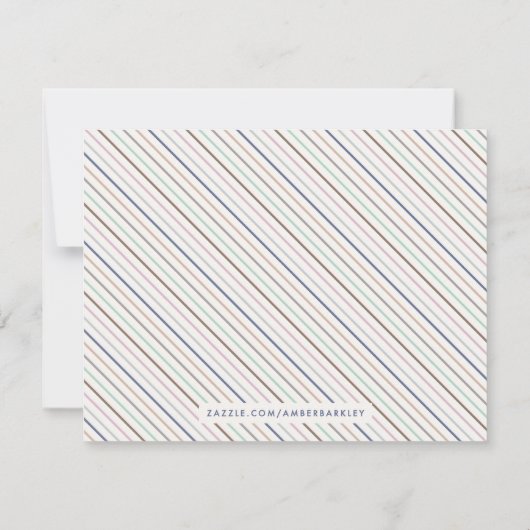 ひな形のデスクから – Midnight ノートカード (裏面)