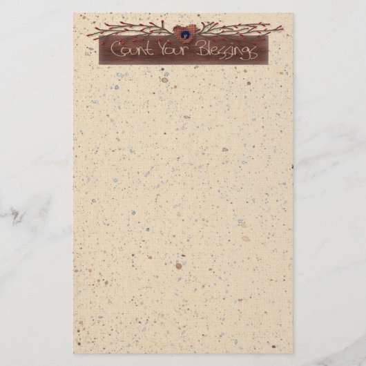 ひな形の数恵み 便箋 (正面)