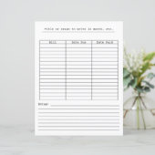 ひな形の毎月の請求支払いグラフ (スタンド正面)