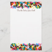 ひな形を振りかける 便箋 (正面)