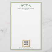 ひな形テンプレートABC Realty 便箋 (正面)