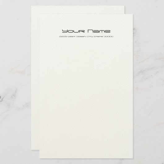 ひな形感じ紙/クリーム色 便箋 (正面/裏面)