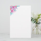 ひな形紙-フローラ 便箋 (スタンド正面)