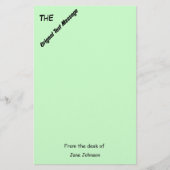 ひな形 – オリジナル文字メッセージ 便箋 (正面)