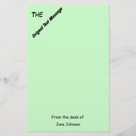 ひな形 – オリジナル文字メッセージ 便箋 (正面)