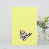 ひな形/ゼブラ 便箋 (スタンド正面)