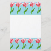 ひな形：チューリップ 便箋 (裏面)