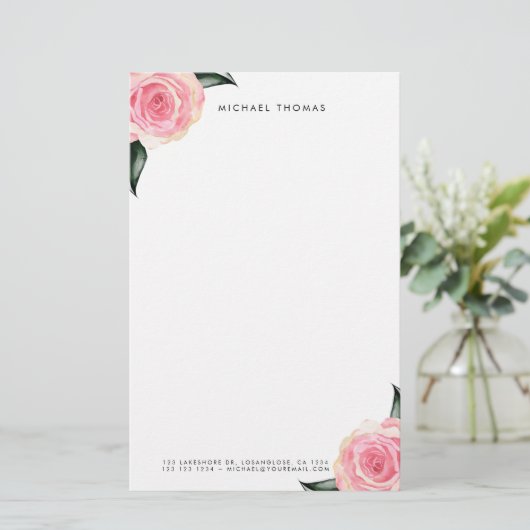 ひな形 便箋 (スタンド正面)