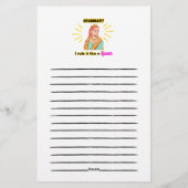 ひな形 便箋 (裏面)