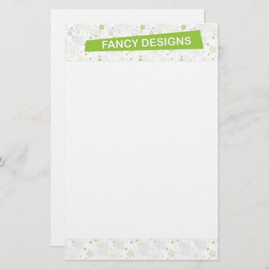 ひな形 便箋 (正面/裏面)