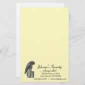 ひな形 – 《鳥》ハヤブサ 便箋 (正面/裏面)