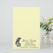 ひな形 – 《鳥》ハヤブサ 便箋 (スタンド正面)