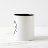 ひな菊の花輪のハート ツートーンマグカップ (中央)