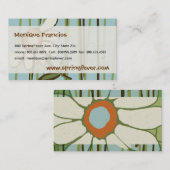 ひな菊の花輪の名刺 名刺 (正面/裏面)