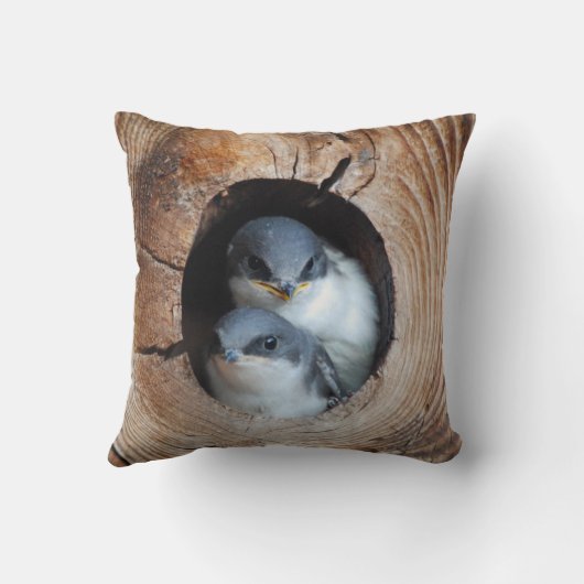 ひな鳥 クッション (裏面)