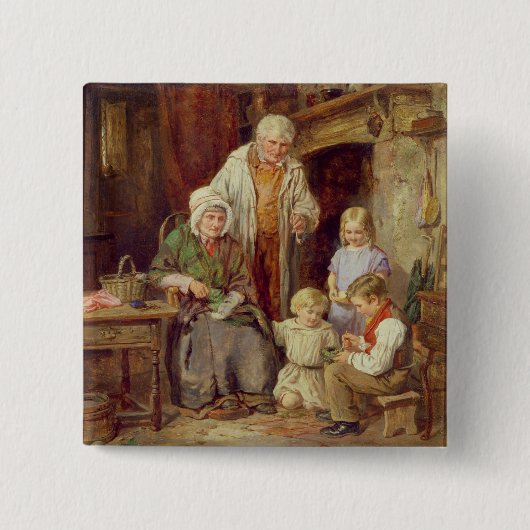 ひな鳥 缶バッジ (正面)