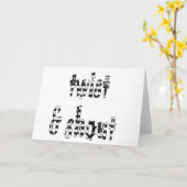 ひねって叫ぶ カード (黄色い花)