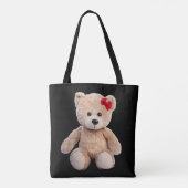 ひねりクラシックのトートモダン：オールオーバープリント トートバッグ (裏面)