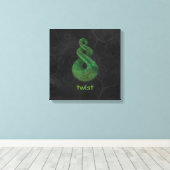 ひねり キャンバスプリント (インサイチュ (ウッドフロア))