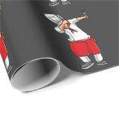 ひばちおもしろいシェフ日本の調理師フード恋人 ラッピングペーパー (ロールコーナー)