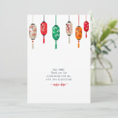 ひばち和風ランタンシェフ誕生日パーティー サンキューカード (スタンド正面)