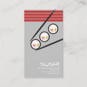 ひばち日本アジア寿司ロゴ名刺 名刺 (正面)