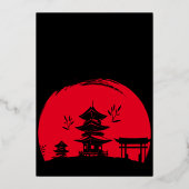 ひばち誕生日ディナー ひばちパーティー 箔招待状 (裏面)