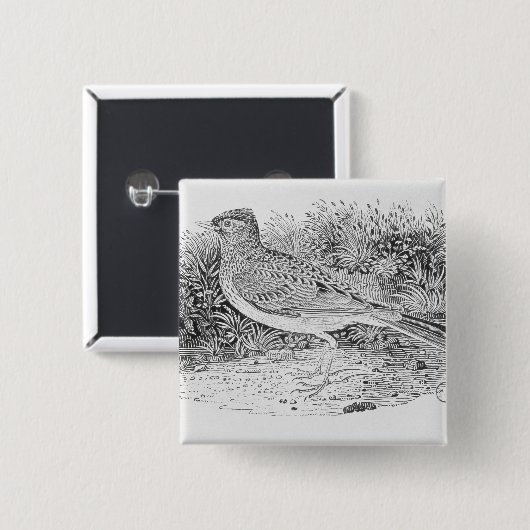 ひばり 缶バッジ (正面&裏面)