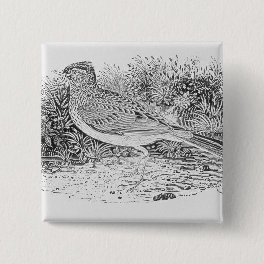 ひばり 缶バッジ (正面)