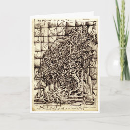 ひびの入ったタイルの宮殿の私の浴室スイート カード