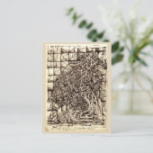 ひびの入ったタイルの宮殿の私の浴室スイート ポストカード (スタンド正面)