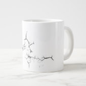 ひびの入ったマグカップ ジャンボコーヒーマグカップ (正面右)