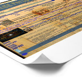 ひびの入った卵形 ポスター (角)