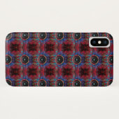 ひびの入った壁に赤い音楽スピーカー Case-Mate iPhoneケース (裏面(横))