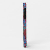 ひびの入った壁に赤い音楽スピーカー Case-Mate iPhoneケース (裏面/左)